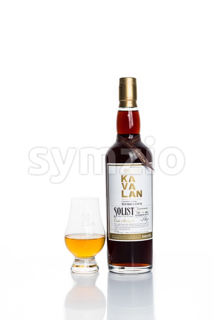 KUALA LUMPUR, February 24, 2016: Taiwan's leading whiskey brand, Kavalan is now available in Malaysia. Kavalan single malt whiskey is produced by King Stock Photo