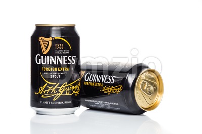 KUALA LUMPUR, February 24, 2016: Guinness Stout maintain its market leader position in Malaysia with 57% share in the stout segment of the beer Stock Photo