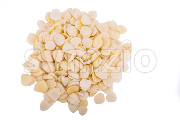 Chinese apricot kernels also known as Nan Bei Xing Stock Photo