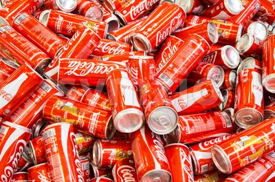 KUALA LUMPUR, MALAYSIA, April 16, 2016: Coca Cola maintain its leadership position in the Malaysia cola soft-drink market, according to latest retail  Stock Photo