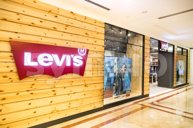 KUALA LUMPUR, MALAYSIA, May 20, 2016: Levi's outlet at KLCC, Kuala Lumpur.  Founded in 1853, Levi Strauss is an American clothing company known Stock Photo