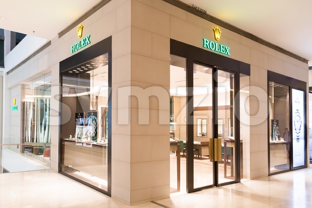 KUALA LUMPUR, MALAYSIA -  January 29, 2017: Rolex SA with its outlet in Kuala Lumpur, retail and service wristwatches under Rolex and Tudor brands Stock Photo