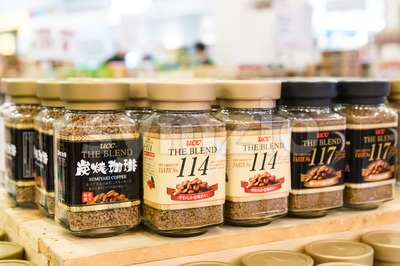 KUALA LUMPUR, MALAYSIA -  January 29, 2017: UCC offers variety of Japanese award winning instant coffee blend at retail stores. Stock Photo