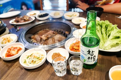 Kuala Lumpur, Malaysia, June 26, 2017:  Jinro Chamisul Soju has been the world’s best-selling soju for 12 consecutive years and has earned numerous Stock Photo