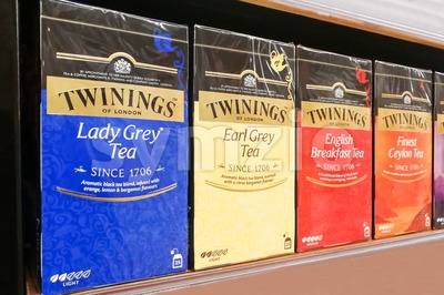 KUALA LUMPUR, Malaysia, June 25, 2017: Twinings is an English marketer of tea, based in Andover, Hampshire. The brand is owned by Associated British Stock Photo
