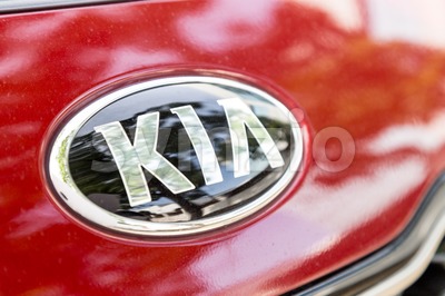 KUALA LUMPUR, MALAYSIA - August 12, 2017: Kia Motor Corporation, headquartered in Seoul, is South Korea's second-largest automobile manufacturer, with Stock Photo