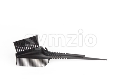 Comb brush for hair dying Stock Photo